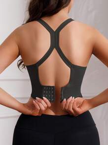Women Sports Padded Seamless Wirefree Shock Absorbing Supportive Breathable Camisole