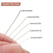 Stainless Steel Solid Wire For DIY Crafts - 0.3-1mm Thin Beading Wire Rope, 10m/Roll Bulk Vacuum-Sealed Jewelry Making Supplies