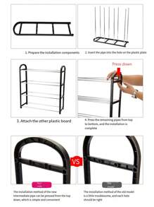 1 sapateira de camada única e multicamadas, prateleira de armazenamento multifuncional de grande capacidade, economiza espaço, organização de itens diversos e armazenamento de botas, para colocação em corredores, armários, salas de estar, quartos, armários de armazenamento, acessórios de quarto, sapateiras pequenas, caixas de sapatos em armários, sapatos, prateleiras de parede, sala de estar, armazenamento de sapatos, prateleiras, caixas de armazenamento de sapatos, prateleiras de canto