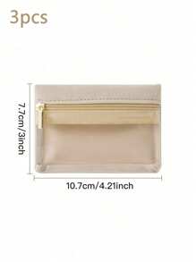 1/2/3pcs Portable Jewelry Box, Earrings, Earrings, Necklace, Jewelry Bag, Storage Bag, Ring Bracelet, Travel Jewelry Storage Bag