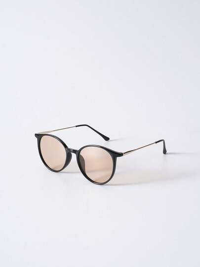 1PC Women Plastic Retro Classic Round UV Protection Sunglasses For Daily Life Accessories Beach Accessories For Women Sun Glasses Sunglasses Shades Basics And Suit For Sweater Jeans Sweatpants Hoodie Jackets Dress And Long Sleeve Shirt Christmas Winter Christmas Gifts