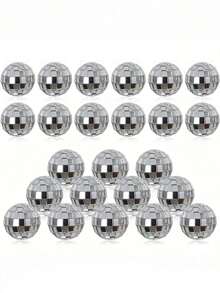 Đồ trang trí bàn tiệc bằng xốp tráng gương, 20 món đồ trang trí trung tâm bàn bằng xốp tráng gương cho các bữa tiệc theo chủ đề disco thập niên 80/70/60, đồ dùng đám cưới, đồ trang trí giỏ đựng đồ trang trí bàn. - Trong sáng - Xem 3