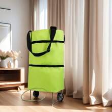 2PCS Portable Roller Laundry Basket With Wheels - Oxford Cloth Laundry Basket In Multiple Colors, Foldable With Handle, Used For Clothes, Towels, And Toys - A Removable Storage Solution For Travel, Dormitory, Bedroom, And Bathroom, Laundry Accessories, Laundry Basket.