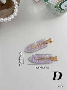 OUSEON Kẹp tóc bằng nhựa acetate – Thiết kế liền mạch & lấp lánh vàng, 4 màu | Phụ kiện tóc cho nữ, kẹp càng cua, kẹp tóc cài đầu, đồ dùng học tập, phụ kiện tóc, phụ kiện đội đầu, ghim cài tóc - Nhiều màu - Xem 11