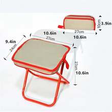 1 Pc Portable Stool Handbag Type Foldable Small Stool Creative Pocket Storable Fishing Stool Out Picnic Carry On Camping Chair Folding Stool ﻿