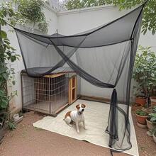 1pc Bed Canopy Mosquito Net, Heavy Duty Mosquito Netting For Indoor & Outdoor, Square Netting Curtain For Bunk Bed, Camping, Bedding, Patio, Easy Installation
