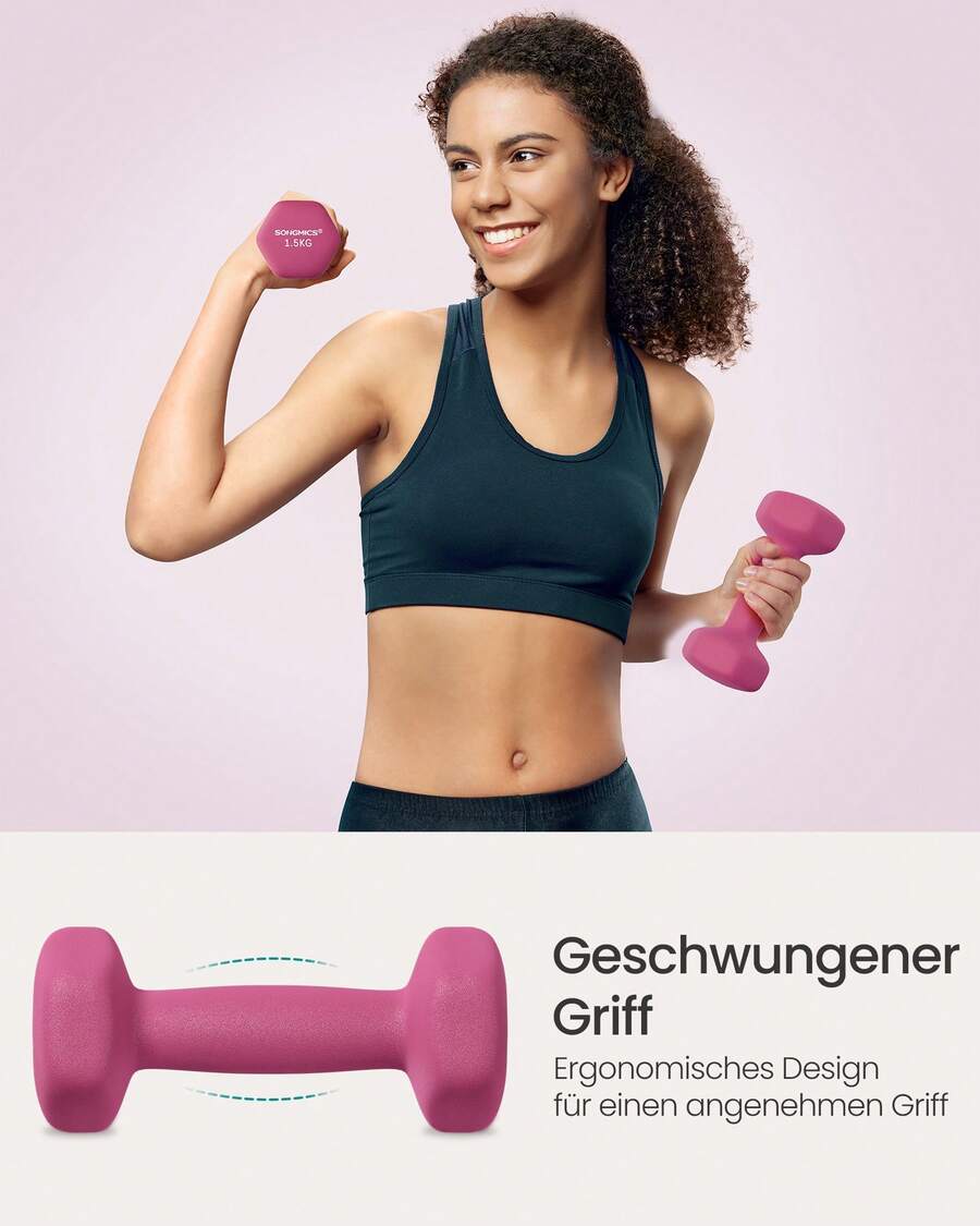 Dumbbell - Jaune, rose, violet - Voir 1