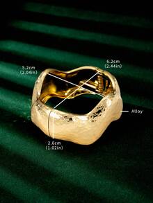 1 件金色宽厚几何手链，适合女士女孩爱好者，日常和街头风格夜店假日休闲婚礼佩戴，节日生日礼物送给妻子女友情侣，独特简约名人风格珠宝 - Geometry - 查看 33