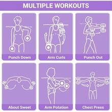 Water Weights Aquatic Exercise Dumbbells Water Dumbbell Aerobics Workouts Set Of 2 EVA Foam Pool Weights Dumbbells Set Aqua Fitness Barbells Equipment For Water Aerobics Weight Loss - 紫色 - 查看 7