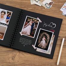 Álbum de recortes DIY de 7 * 7 pulgadas / 8 x 8 pulgadas / 10 x 10 pulgadas con 40 páginas / 20 hojas, tapa dura de papel kraft, álbum de fotos y libro de recuerdos para bodas, aniversarios y familia