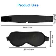 Gel Eye Mask And Neck Ice Pack, Head And Neck Ice Pack, Neck Cooler, Ice Gel Headband, Cold And Hot Compress Pack, Perfectly Smooth And Completely Shading, With Elastic Band And Adhesive Band, Which Can Be Heated And Frozen By Microwave - Black - View 7