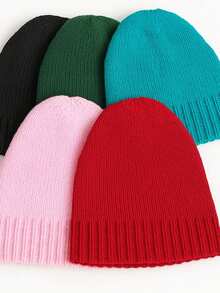 Touca Gorro Unissex Lã Moda Inverno Frio - Verde Azulado - Visão 5