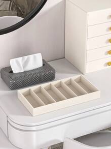 1 pièce Plateau de rangement pour lunettes 6 grilles