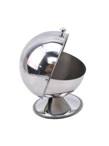 1 chiếc cốc đựng đường hình cầu bằng thép không gỉ màu bạc, lọ đựng gia vị, bình đựng đá viên, bình đựng sữa, đường, dụng cụ nhà bếp, phụ kiện nhà bếp, bát đựng đường tiện lợi, lọ đựng kẹo hình quả bóng bạc, dụng cụ sắp xếp đồ dùng nhà bếp phù hợp cho gia đình, phụ kiện - Một cỡ - Xem 6