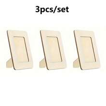 21pcs Modern Wooden Photo Frames – Horizontal Tabletop Frames, Wooden Finish For Desk Display, DIY Painting & Doodling Frames – Home Decor, Unique Birthday Gift For Garden, Courtyard & Festival Decoration​