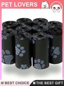 150pcs/10Rolls Thick Dog Poop Bags, Pet Poop Bags Leak Proof Pet Waste Bag For Dog Outdoor Walking Pet Poop Bags/Poop Collectors - Pink - View 9