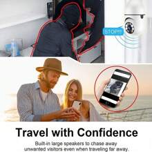 1PC 1080P High-Definition Indoor Surveillance Camera, 2.4G Wireless WIFI Network, USB-Powered Home Security Camera, 350° Panoramic Rotating Camera, APP Application Control, Indoor And Outdoor Night Motion Detection, Real-Time Human Tracking, Two-Way Voice, Sound And Light Alarms, Digital Zoom PTZ, Smart Home Functions, 4x Digital Zoom Display, Suitable For Home Security.