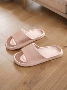 Nuevas sandalias de verano para hombre, diseño con textura simple y de moda, material EVA suave, ligero y transpirable, adecuado para uso interior/exterior, tranquilo en el baño, secado rápido y antideslizante, unisex