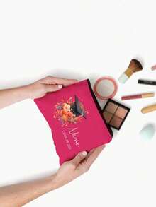 Customized Graduation Makeup Bag With Name, Personalized Graduation Gift Makeup Bag, Travel Toiletry Bag With Graduation Cap Pattern Of 2025, Lightweight And Simple, Stylish, Zipper Closure, Foldable, Anti-Fading Design,All-Purpose,Large Capacity,Versatile,Multifunction,Colorful,Cute,Adorable,Contracted,Funny,Kawaii,Y2K,Minimalist,Commuting,Business Casual,Basics,Custom,Personalized,Unique,Customized,Ideal Gifts For Him,Ideal Gifts For Her,Her,Family,Friends,Girlfriend,For Anniversaries,For Birthdays,For Holiday/ Vacation,For Outdoors/Outings/Travel/Hiking/Stadium/Sports/Climbing,For Business/Commute/Work/Office,Vacation - Multicolor - View 18