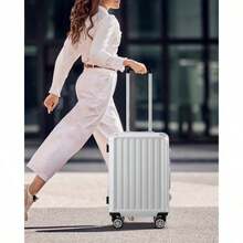 YOETEY Carry On Luggage Hardside Luggage Zipperless Suitcase With Aluminum Frame For Adult 20 Inch - asPic - View 5