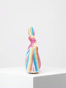 钩编女士手提包、钩针套装、彩色钱包、波西米亚草编沙滩包、旅行必备品、女士度假装（图案多样）