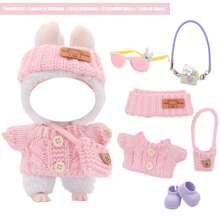 Pullover-passendes Stirnband, Schuhe, Brillen, Schultertasche Accessoire Set, modische Neuheiten Zubehör (Figur nicht enthalten)