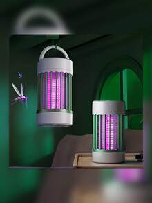 罗马柱式灭蚊灯，简约设计，两种照明模式，夜灯和电动灭蚊器，可充电露营灭虫灯 - 彩色 - 查看 4