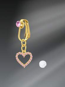 CIZME Fake Belly Rings Stainless Steel Gold Dangle Belly Button Rings Non Piercing Navel Jewelry Fake Pierced Navle Rings For Women Daily Wear - Multicolor-2 - View 14