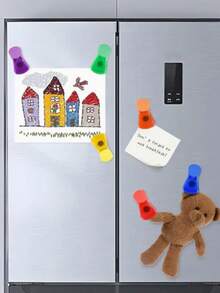 12pcs Food Potato Chip Snack Bag Sealing Clip, Color Refrigerator Magnet Clip, Magnetic Refrigerator Sticker Food Sealing And Preservation Clip, Creative Food Preservation Moisture-Proof Snack Sealing Clip For Home Kitchen, Air Sealing Clip For Home Kitchen Storage, Mini Home Kit - Multicolor - View 7