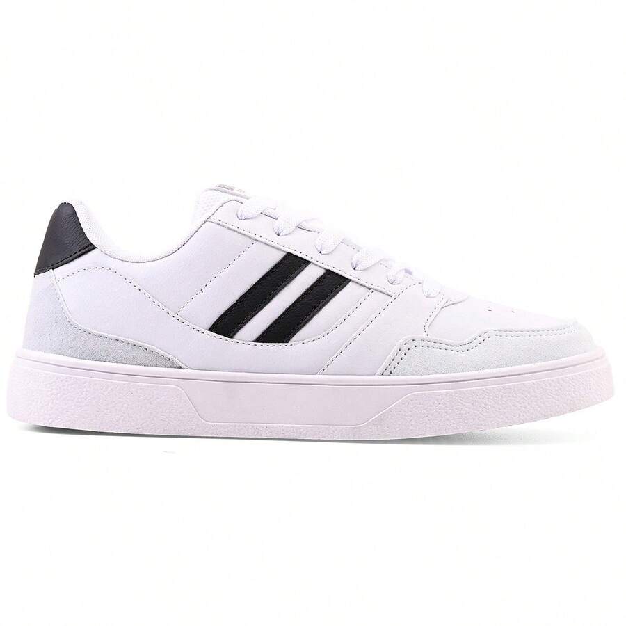Men's Casual Tennis Shoes Original Comfortable And Durable R1712 - Đen và Trắng - Xem 1