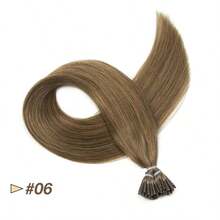 I Tip Human Hair Extensions Microlink Capsules Hair Pre Bonded 30g/Pack 12-20inch For Fine/Thin Raw Hair - Light Brown - Xem 2