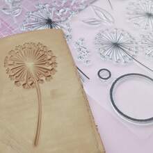 Dandelion Embossed Texture Stamp Ceramic Cup Jar Plate DIY Making Tool Art Soft Clay Sculpture Creative Gift Making Embossing Mold Reusable