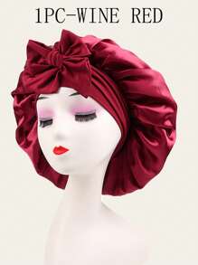 3/2/1pc Silk Bonnet For Sleeping Women ,Luxurious Satin Silky Bonnet With Adjustable Tie,Hair Accessories For Women,Head Scarf For Women's Hair,Hair Care, And Shower Luxurious Satin & Silk Bonnet For Sleeping - Adjustable Comfort Fit With Tie Band - Unisex Night Hair Protection For Men & Women