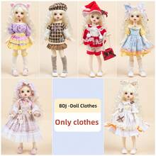 [仅服装]]极具魅力的6分BJD娃娃衣服30厘米BJD娃娃服装套装DIY手工BJD娃娃裙子 - 彩色 - 查看 2