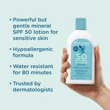 BLUE LIZARD Sensitive Mineral Sunscreen With Zinc Oxide, SPF 50+, Water Resistant, UVA/UVB Protection With Smart Bottle Technology - Fragrance Free, 5 Oz - SPF 50+ - View 2