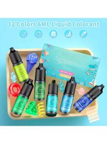 12ML DIY Handicraft Colorant, Highly Concentrated Baking Decoration Pigment Liquid, Cake Decoration Color, Soap Dye Is Suitable For Baking, Valentine's Day Cake, Handmade DIY Production
