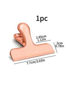 1pc Customized Name/Logo Food Bag Clips, Personalized Laser Engraved Stainless Steel Binder Clips, Perfect Gift For Mother's Day, Father's Day, Wedding, Party, Holiday, Graduation - Multicolor - View 7