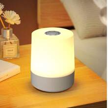 1 件 3/16 色 USB 充电护眼触控床头灯，卧室遥控床头灯 - USB 供电 LED 夜灯，营造舒适的卧室环境和家居装饰，适用于卧室、儿童夜灯、婴儿、青少年和成人，可调节照明，小夜灯 - 彩色 - 查看 3