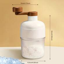 Tragbare Eissplittermaschine, Smoothie-Maschine, Eiszerkleinerer, geeignet zum Herstellen von Speiseeis, Fruchtsmothies und Schneekegeln, einfache Bedienung, sehr geeignet für Familie, Veranstaltungen und den Außenbereich