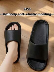Nuevas sandalias de verano para hombre, diseño con textura simple y de moda, material EVA suave, ligero y transpirable, adecuado para uso interior/exterior, tranquilo en el baño, secado rápido y antideslizante, unisex