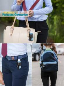 Artificial Leather Asthma Inhaler Holder, Unisex Casual Faux Leather Keychain Pouch, Portable Protective Travel Case Suitable For Asthma Inhalers And Cough Syrup, Easy To Carry Accessory While Going Out, Inhaler Holder PU Leather Keyring Protective Travel Carrying Mini Leather Box, Lightweight Carrying Case With Carabiner, Does Not Include Inhaler (Box Only), Artificial Leather Holder, Inhaler Accessories