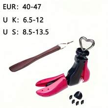 Conjunto de 2 peças (1 alargador de sapatos + 1 calçadeira) WoJia Alargador de sapatos unissex ajustável - Design em plástico amarelo e preto, adequado para sapatos de couro sintético, botas, tênis, sapatos casuais e esportivos, Ótimo presente para o Dia dos Namorados, sapatos, escolhas de primavera/verão, presentes para madrinhas, decoração de quarto, decoração de praia, viagens, para homens e mulheres, férias, itens fofos - Multicolorido - Ver 14