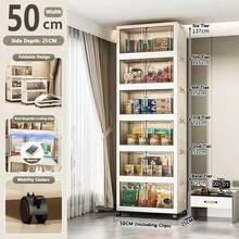 5/4/3/2/1 Layer Storage Cabinet, Foldable Storage Box, Home Living Room Toy Cabinet, Storage Shelf, Free Installation Kitchen Cabinet - Multicolor - View 22