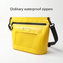 Bolsa Impermeável de Compartimento Seco e Molhado para Roupas de Banho, Bolsa Impermeável à Prova d'Água com Função de Tela de Toque para um Ombro, Zíper à Prova d'Água e à Prova de Umidade, Bolsa Transversal Impermeável