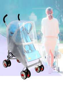 1 Stück Baby Kinderwagen transparenter Regenschutz, wetterfeste Abdeckung für Outdoor-Reisen mit Säuglingskinderwagen