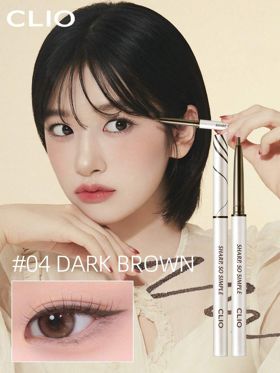 Clio K-Beauty SHARP SO SIMPLE 防水眼線筆，膠/凝膠眼線筆，深邃濃郁高顯色，滑順奶油般塗抹，持久顯色，霧面妝效，防水防汗