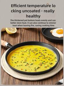 1 Stück 7,87/10,23 Zoll Gusseisenpfanne mit Holzgriff, Tortillapfanne, Gusseisenpfanne. Sie hat eine antihaftbeschichtete Oberfläche und eignet sich für die Zubereitung von Omeletts, Steaks, Frikadellen, Speck und Pfannkuchen. Dies ist ein vielseitiges Kochwerkzeug für die Zubereitung von Frühstück und Pfannkuchen.