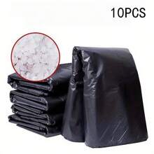 10/30pcs, Disposable Heavy Duty Garbage Bag, Large Garbage Bags, Thickened Plastic Trash Bags, Industrial Garbage Bags, Garden Leaf Bag, Heavy Duty Trash Bag, For Home Garden Commercial, Cleaning Supplies, Back To School Supplies