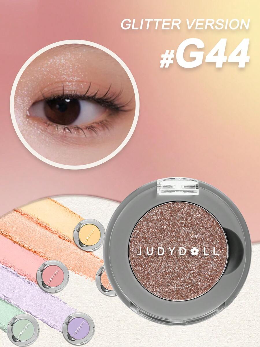 1g Soft Shine Color Eyeshadow Palette, Sparkling Stardust Color, Matte & Pearl Finish, Natural Non-Smudging Formula, Portable For Self-Use, Gifting, Dating, Weddings, Parties, Variety Of Looks - G44 - View 1