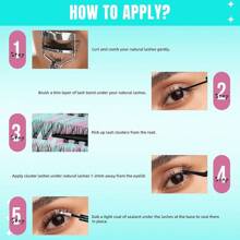 Lash Extension Kit,DIY Eyelash Clusters Kit 168Pcs With Lash Bond And Seal Glue Waterproof,Eyelashes Remover For Lash Cluster Extensions Kit For Beginner,Lashes Applicator Tool